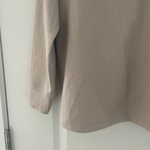 J. McLaughlin Maeba Fleece Top Herringbone Jacquard 1/4 Zip Preppy - Picture 11 of 12